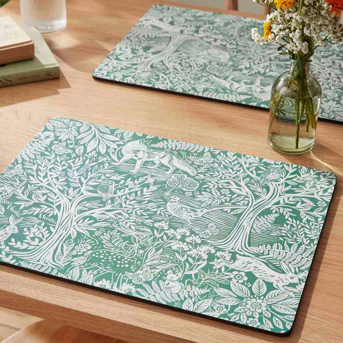 Tapestry Sage Set of 4 Large Placemats image number null